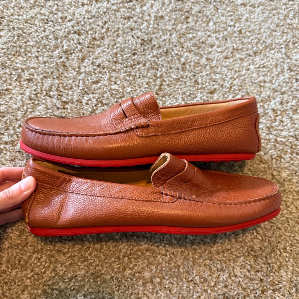 M.Gemi The Pastoso Uomo driving loafers 43 moccasin leather classic preppy - Picture 8 of 9